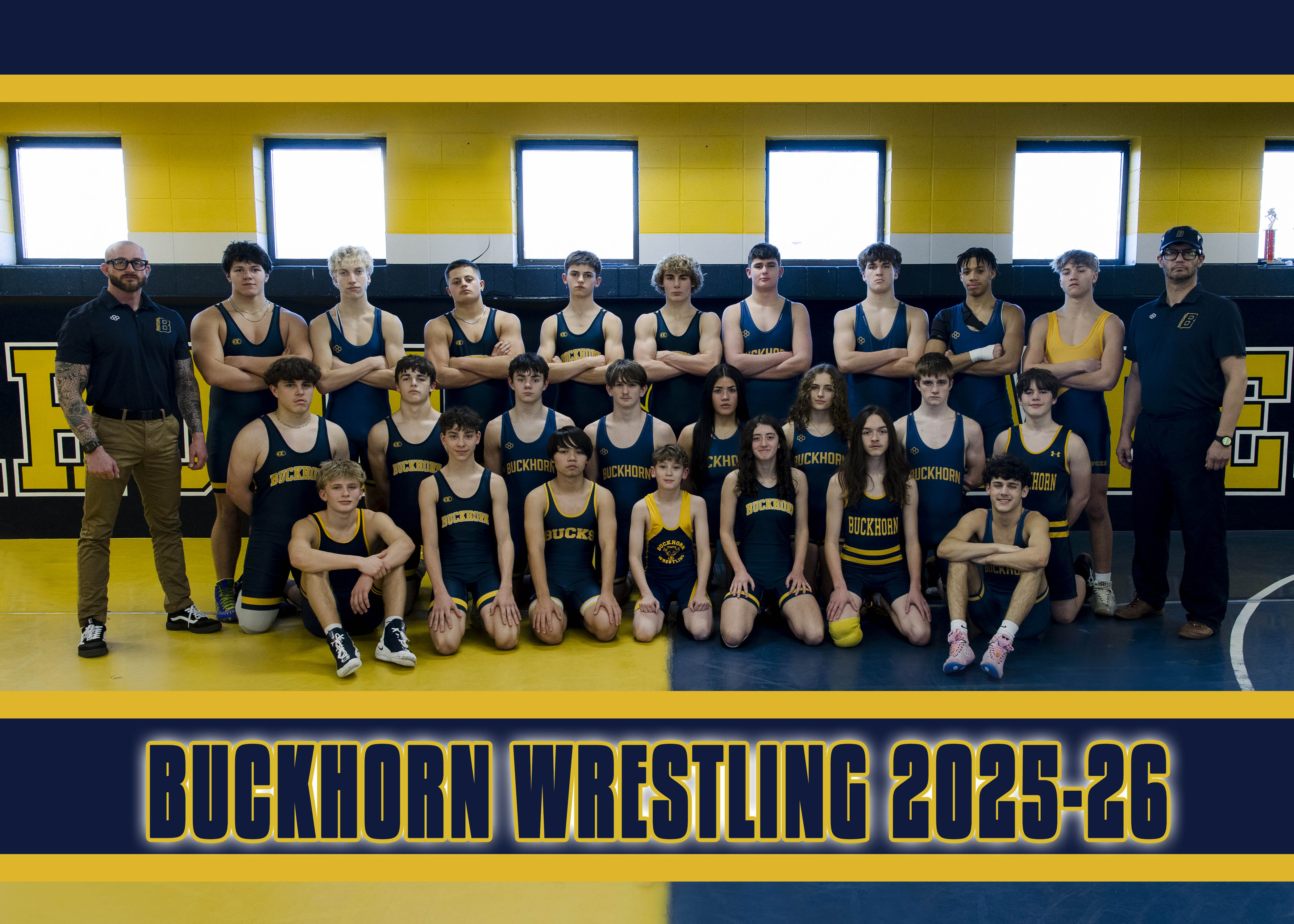 Buckhorn High School Wrestling team photo